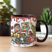 Load image into Gallery viewer, Personalized Christmas Accent Mug Custom Name Holiday Gift