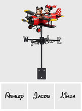 Load image into Gallery viewer, Personalized Weather Vane with Custom Airplane Design for Family Gift