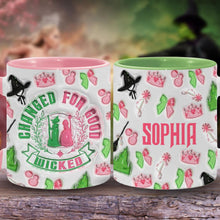 Load image into Gallery viewer, Personalized Witch Accent Mug Custom Name Gift for Halloween