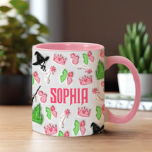 Load image into Gallery viewer, Personalized Witch Accent Mug Custom Name Gift for Halloween
