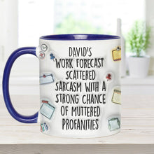 Load image into Gallery viewer, Personalized Christmas Accent Mug with Grinch Design for Holiday Gift