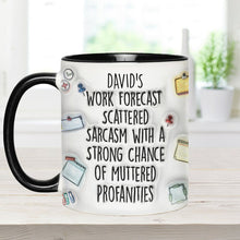 Load image into Gallery viewer, Personalized Christmas Accent Mug with Grinch Design for Holiday Gift