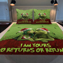 Load image into Gallery viewer, Personalized Grinch Christmas Blanket & Pillow Set Gift for Couple