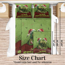 Load image into Gallery viewer, Personalized Grinch Christmas Blanket & Pillow Set Gift for Couple