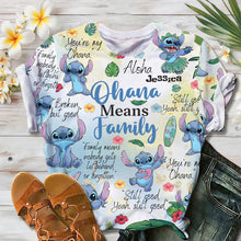 Load image into Gallery viewer, Personalized Ohana All Over Shirt Unique Family Gift
