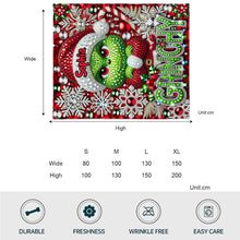 Load image into Gallery viewer, Personalized Grinchmas Blanket Custom Name Holiday Gift