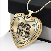 Load image into Gallery viewer, Personalized Heart Pendant Necklace Custom Engraving Gift for Wife