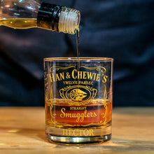 Load image into Gallery viewer, Personalized Whiskey Decanter Set with Custom Name Gift for Dad