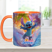 Load image into Gallery viewer, Personalized Beach Accent Mug with Ohana Design for Mom