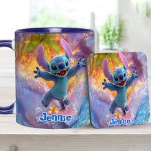 Load image into Gallery viewer, Personalized Beach Accent Mug with Ohana Design for Mom