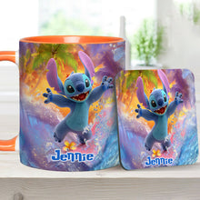 Load image into Gallery viewer, Personalized Beach Accent Mug with Ohana Design for Mom
