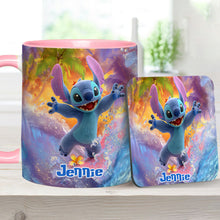Load image into Gallery viewer, Personalized Beach Accent Mug with Ohana Design for Mom