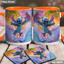 Load image into Gallery viewer, Personalized Beach Accent Mug with Ohana Design for Mom