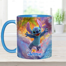 Load image into Gallery viewer, Personalized Beach Accent Mug with Ohana Design for Mom