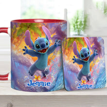 Load image into Gallery viewer, Personalized Beach Accent Mug with Ohana Design for Mom