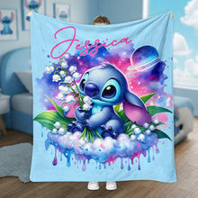 Load image into Gallery viewer, Personalized Ohana Blanket Custom Name Soft Flannel Gift