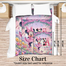 Load image into Gallery viewer, Personalized Minnie Mouse Blanket Custom Name Gift for Kids