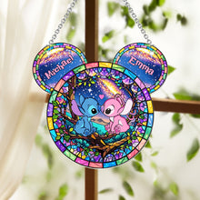 Load image into Gallery viewer, Personalized Ohana Suncatcher Ornament Custom Gift for Couples