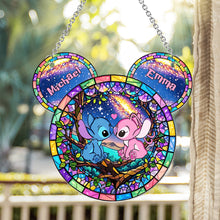 Load image into Gallery viewer, Personalized Ohana Suncatcher Ornament Custom Gift for Couples