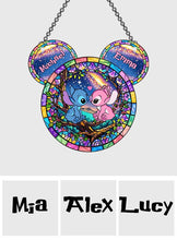 Load image into Gallery viewer, Personalized Ohana Suncatcher Ornament Custom Gift for Couples