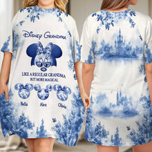 Load image into Gallery viewer, Personalized Grandma Sleep T-shirt Dress Custom Name Gift