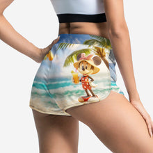Load image into Gallery viewer, Personalized Tropical Hawaiian Beach Shorts for Couples - Custom Name Matching Set
