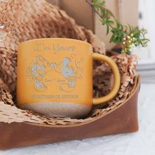 Load image into Gallery viewer, Personalized Engraved Pottery Mug Custom Name Gift for Couples