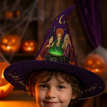 Load image into Gallery viewer, Personalized Witch Hat Quilt with Custom Name - Halloween Gift for Her