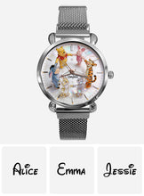 Load image into Gallery viewer, Personalized Women's Yellow Bear Watch Custom Name Gift
