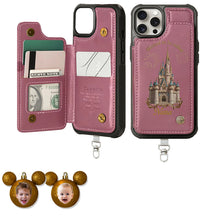 Load image into Gallery viewer, Personalized Phone Wallet with Charms Gift for Grandma | Customizable