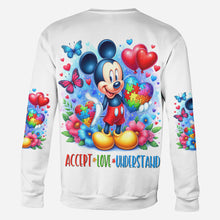 Load image into Gallery viewer, Personalized Autism Awareness All Over Shirt Custom Name Gift