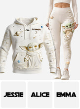 Load image into Gallery viewer, Personalized Galaxy Hoodie and Leggings with Custom Name - Unique Gift for Kids