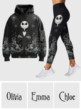 Load image into Gallery viewer, Personalized Nightmare Hoodie and Leggings Set for Halloween Custom Name Gift