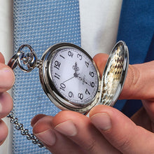 Load image into Gallery viewer, Personalized Pocket Watch Custom Engraved Gift for Dad