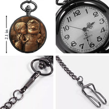 Load image into Gallery viewer, Personalized Pocket Watch Custom Engraved Gift for Dad