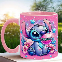 Load image into Gallery viewer, Personalized Pink Accent Mug Custom Name Gift for Birthday