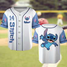 Load image into Gallery viewer, Personalized Stitch Baseball Jersey Custom Name Gift for Kids