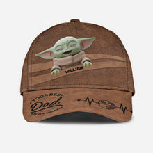 Load image into Gallery viewer, Personalized Dad Cap Yoda Graphic Custom Name Gift Idea