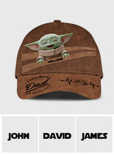 Load image into Gallery viewer, Personalized Dad Cap Yoda Graphic Custom Name Gift Idea