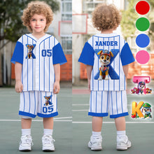 Load image into Gallery viewer, Personalized Paw Patrol Kid Jersey Shirt & Shorts Set - Custom Name Sports Apparel