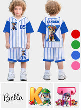 Load image into Gallery viewer, Personalized Paw Patrol Kid Jersey Shirt & Shorts Set - Custom Name Sports Apparel