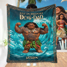Load image into Gallery viewer, Personalized Demi-Dad Soft Movie Blanket Custom Name Gift
