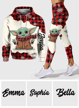Load image into Gallery viewer, Personalized The Force Hoodie and Leggings Set for Christmas Gift