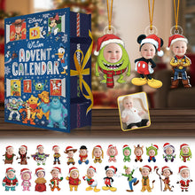 Load image into Gallery viewer, Personalized Folded Advent Calendar with Ornaments for Christmas