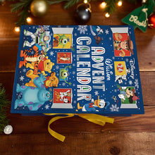 Load image into Gallery viewer, Personalized Folded Advent Calendar with Ornaments for Christmas