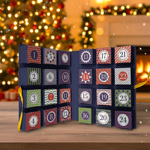 Load image into Gallery viewer, Personalized Folded Advent Calendar with Ornaments for Christmas