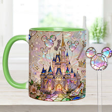 Load image into Gallery viewer, Personalized Magical Castle Mouse Set Accent Mug & Stirrer Gift
