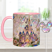Load image into Gallery viewer, Personalized Magical Castle Mouse Set Accent Mug & Stirrer Gift
