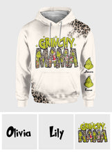 Load image into Gallery viewer, Personalized Grinchy Mama Christmas All Over Shirt for Women