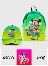 Load image into Gallery viewer, Personalized Kids Classic Cap & Backpack Set with Name